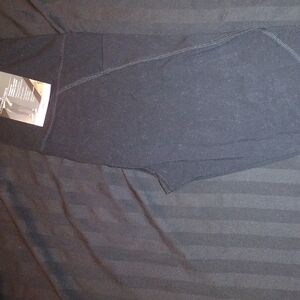Black Perforated Women's Active Leggings
